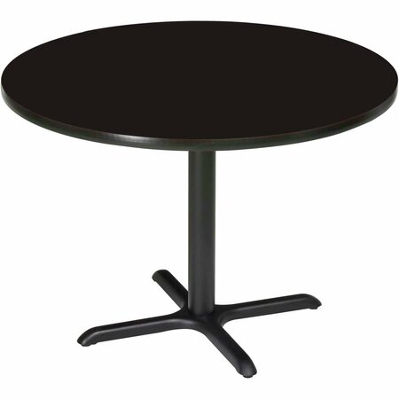 INTERION BY GLOBAL INDUSTRIAL Interion 42in Round Bar Height Restaurant Table, Black 695806BK